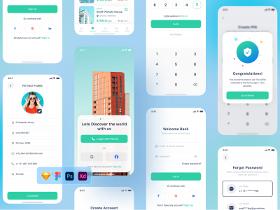 酒店预订app ui .fig .xd .sketch .psd素材下载