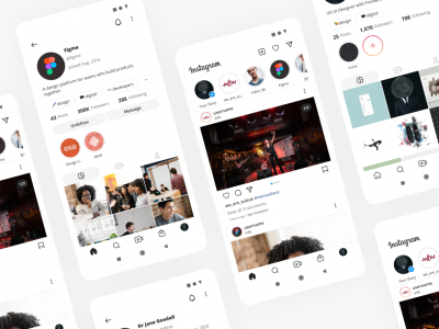instgram app ui .fig素材下载