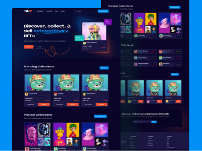 NFT数字藏品交易平台UI .fig素材下载