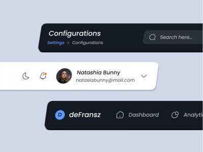 12个dashboard 导航UI .fig素材下载