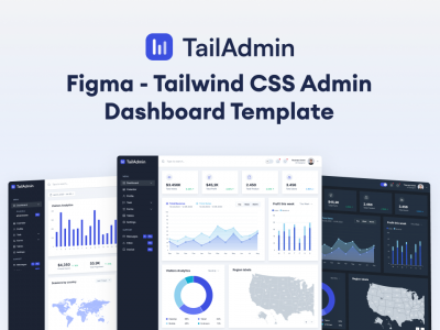 TailAdmin dashboard ui .fig素材下载