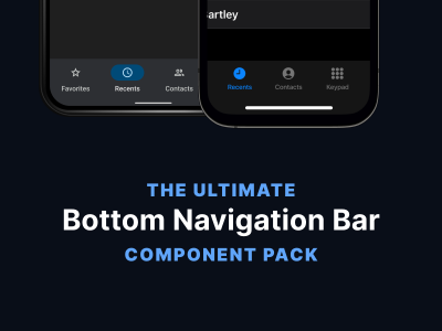 app 底部导航UI .fig素材下载