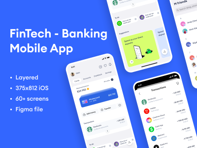 FinTech 银行金融app ui .fig素材下载