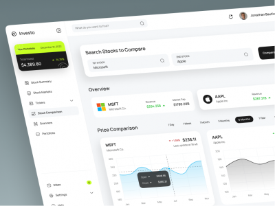 股票投资dashboard ui .fig素材下载