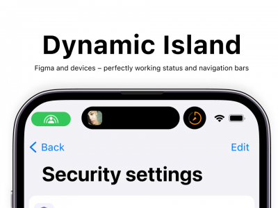 灵动岛 Dynamic Island ui .fig素材下载